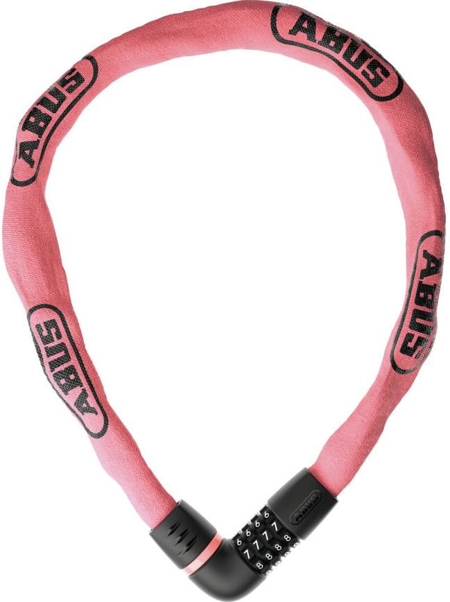 Замок ABUS TRESOR 6807C/110, цепь 7x110, кодовый на 4 цифры, Rose Blush фото 