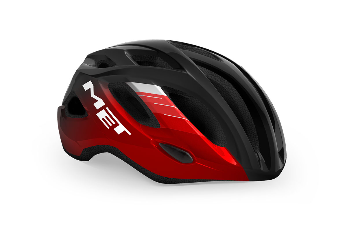 Шолом Met IDOLO CE розмір M (52-59), black red metallic/glossy, червоний металік глянцевий, чорно-червоний металік глянцевий фото 