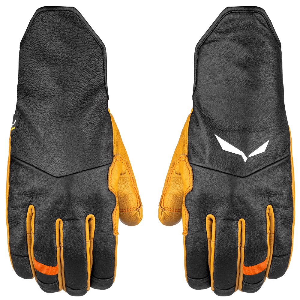 Перчатки Salewa LEATHER WOOL GLOVES 28172 2501, размер M, желтые фото 
