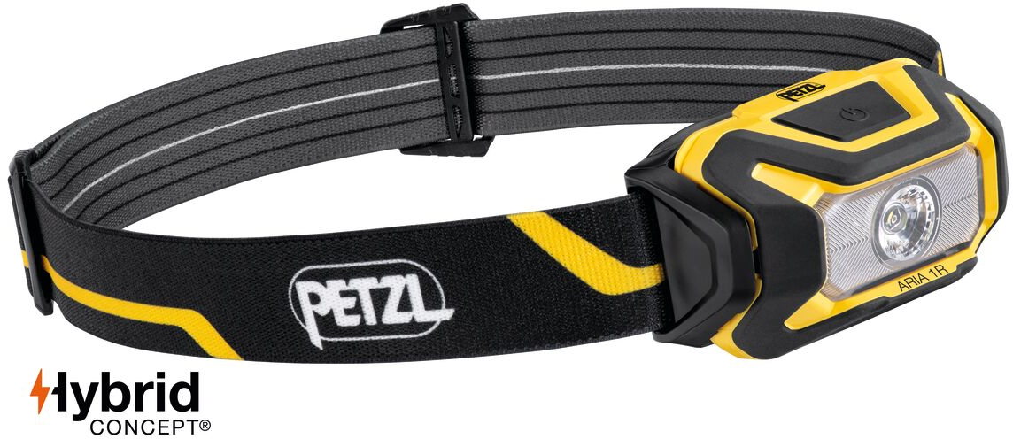 Ліхтар налобний Petzl ARIA 1R, 475 лм, 1250 мАг, Black/Yellow фото 