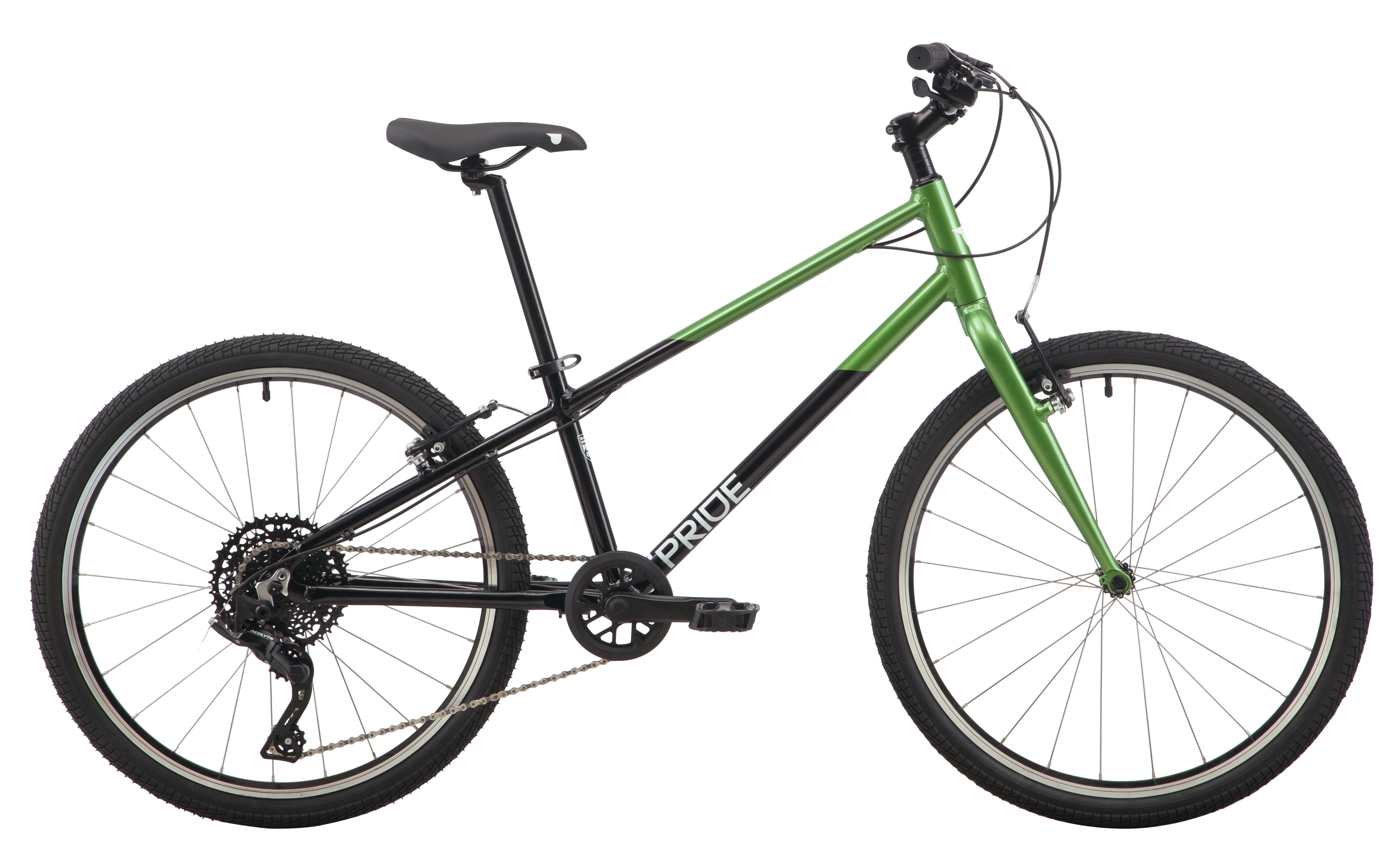 Велосипед 24" Pride GLIDER 4.1 зелений A3 фото 
