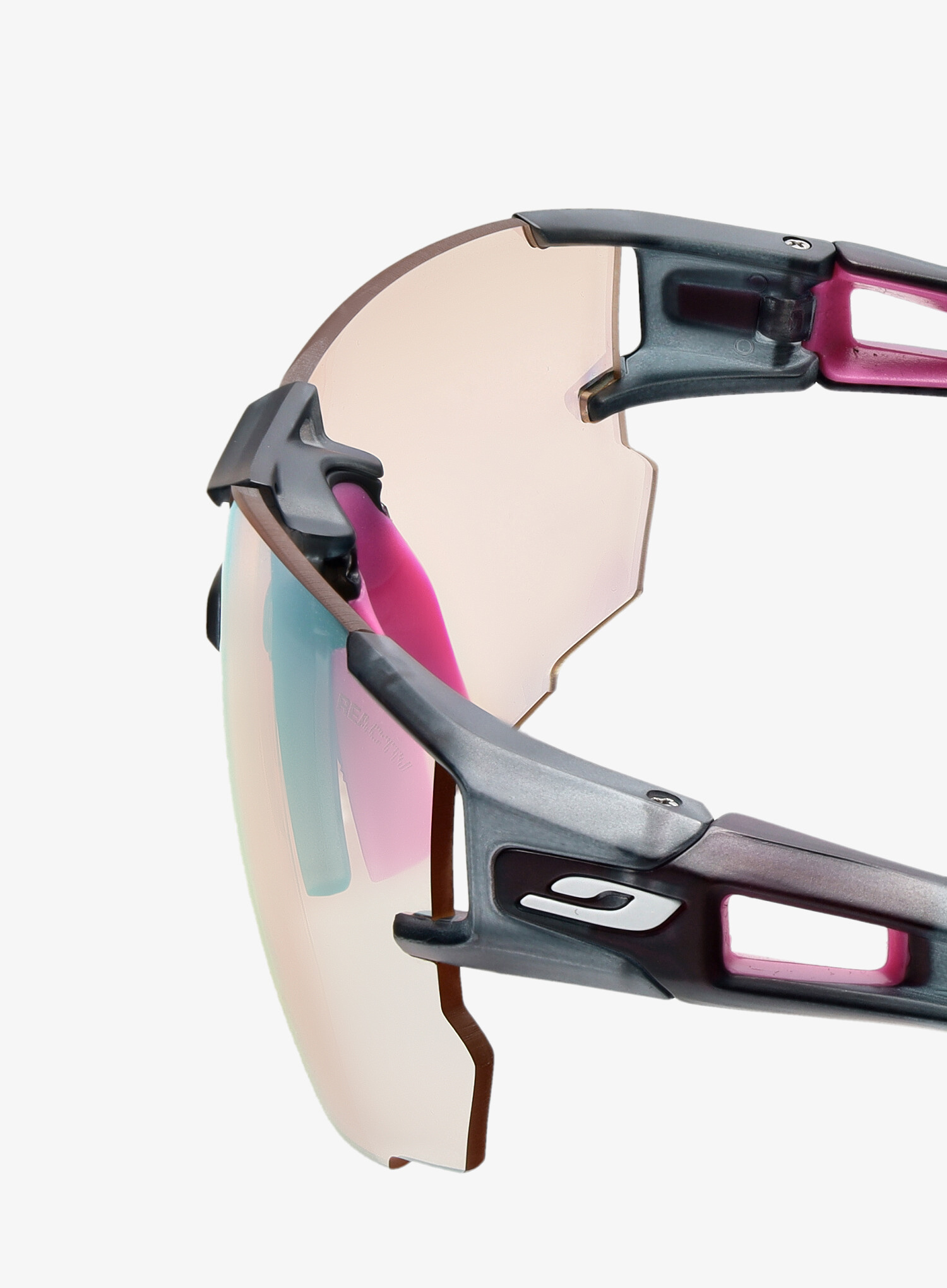 Окуляри Julbo AEROLITE REACTIV PERFOMANCE 1-3 LIGHT AMPLIFIER, чорно-рожеві, фотохромна лінза фото 6