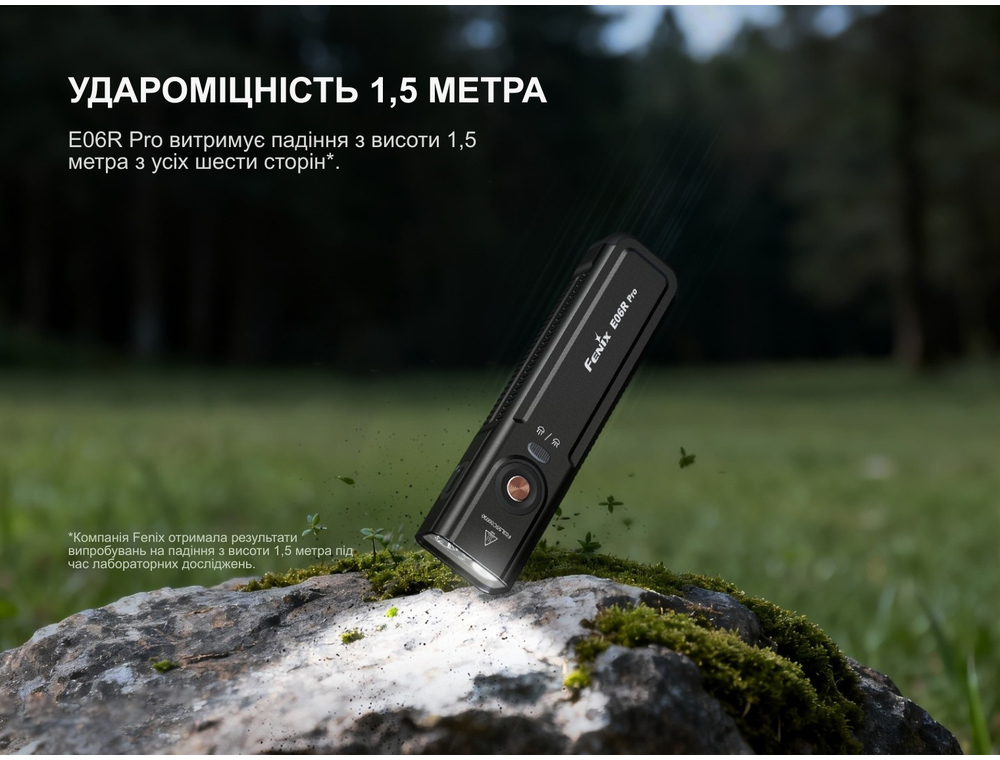 Ліхтар наключний Fenix E06R Pro, чорний фото 6