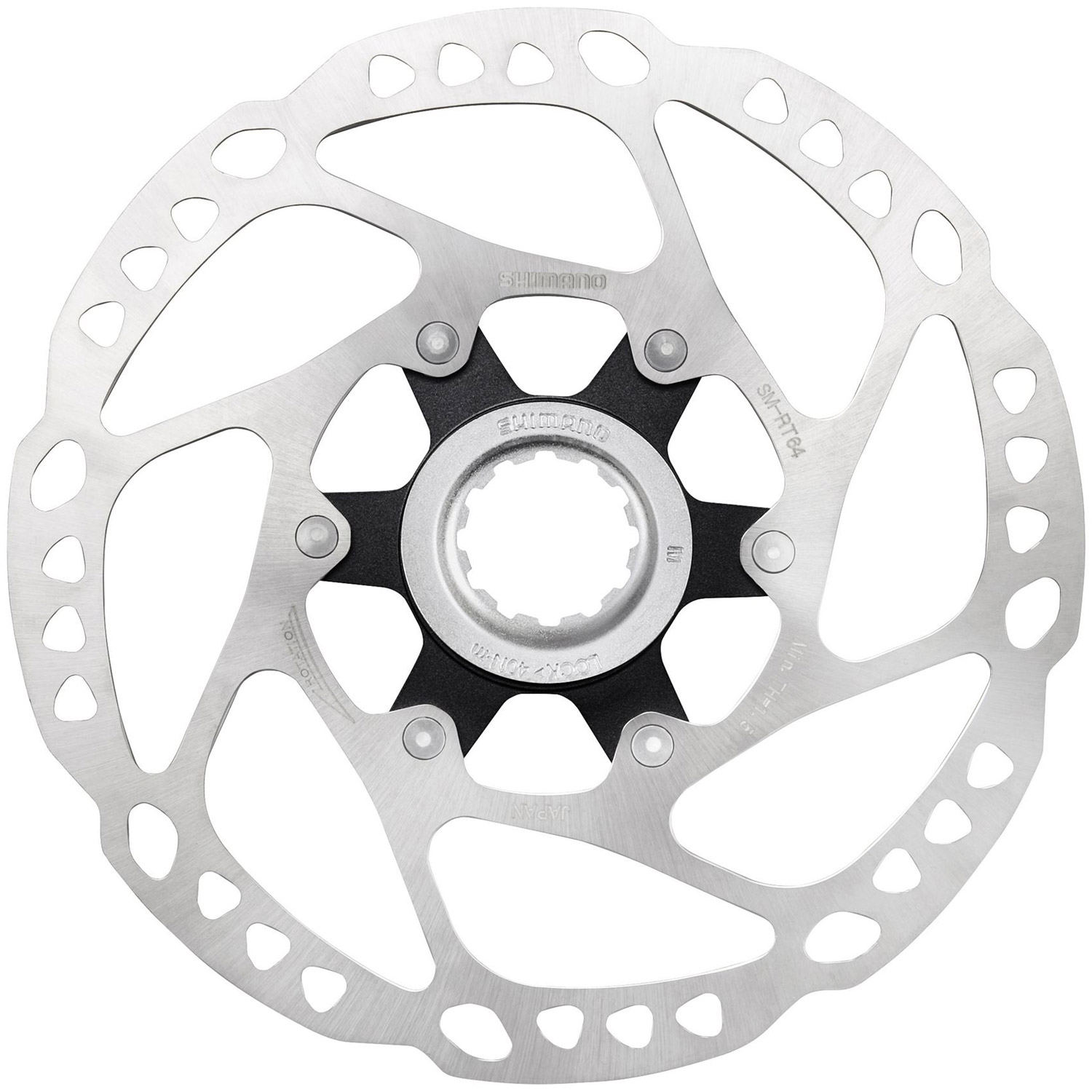 Фотография Ротор Shimano SM-RT64-M, 180 мм, CENTER LOCK, гайка с внешними зацепами Ротор Shimano SM-RT64-M, 180 мм, CENTER LOCK, гайка с внешними зацепами фото