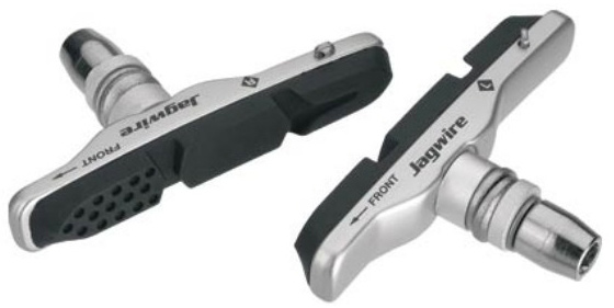 Колодки тормозные MTB v-br. JAGWIRE Switchback Tri-Zone JS91BC - Silver Holder+Pad фото 