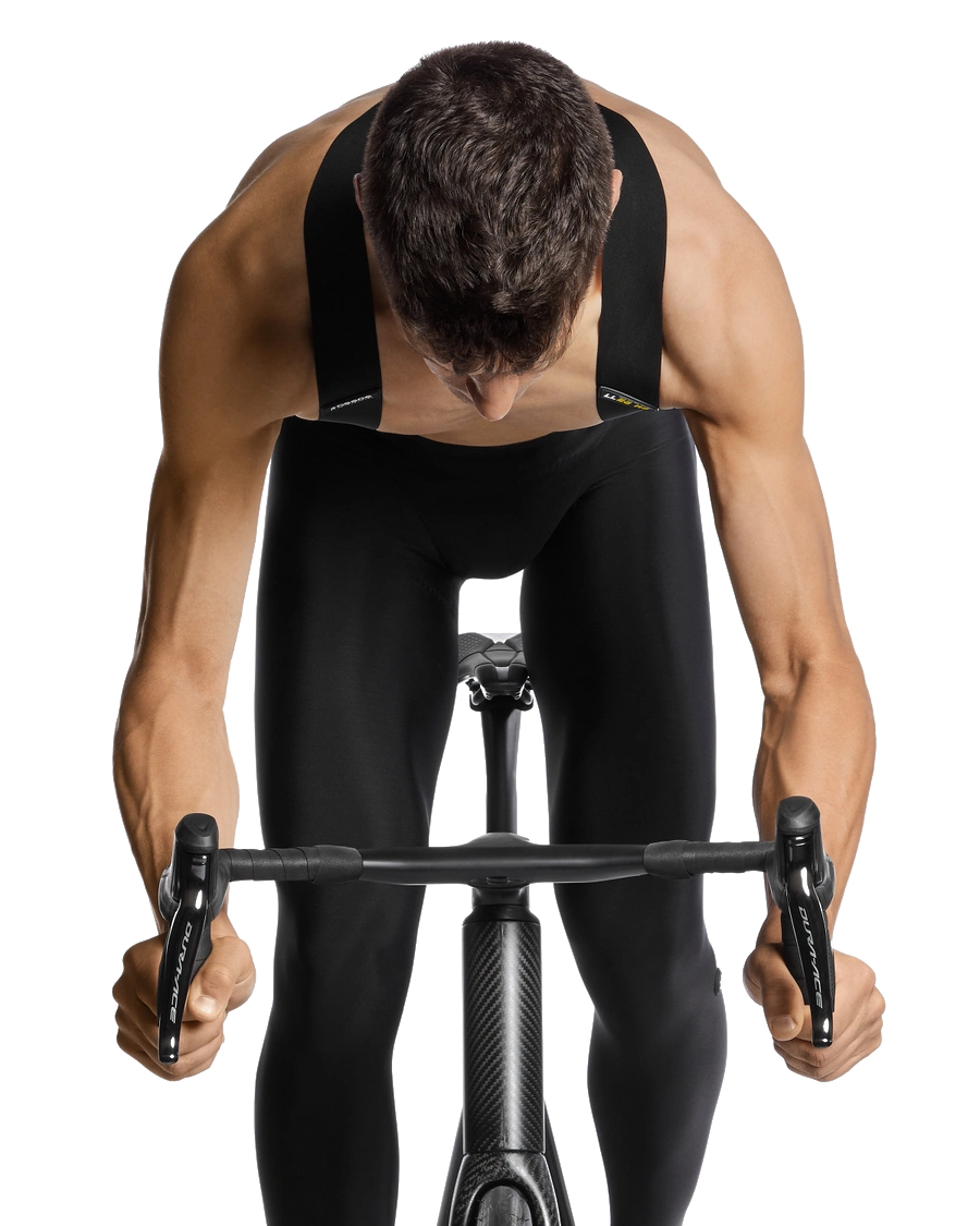 Рейтузи ASSOS Equipe RS Spring Fall Bib Tights S9 Black Series, на лямках, чоловічі, чорні, XL фото 3