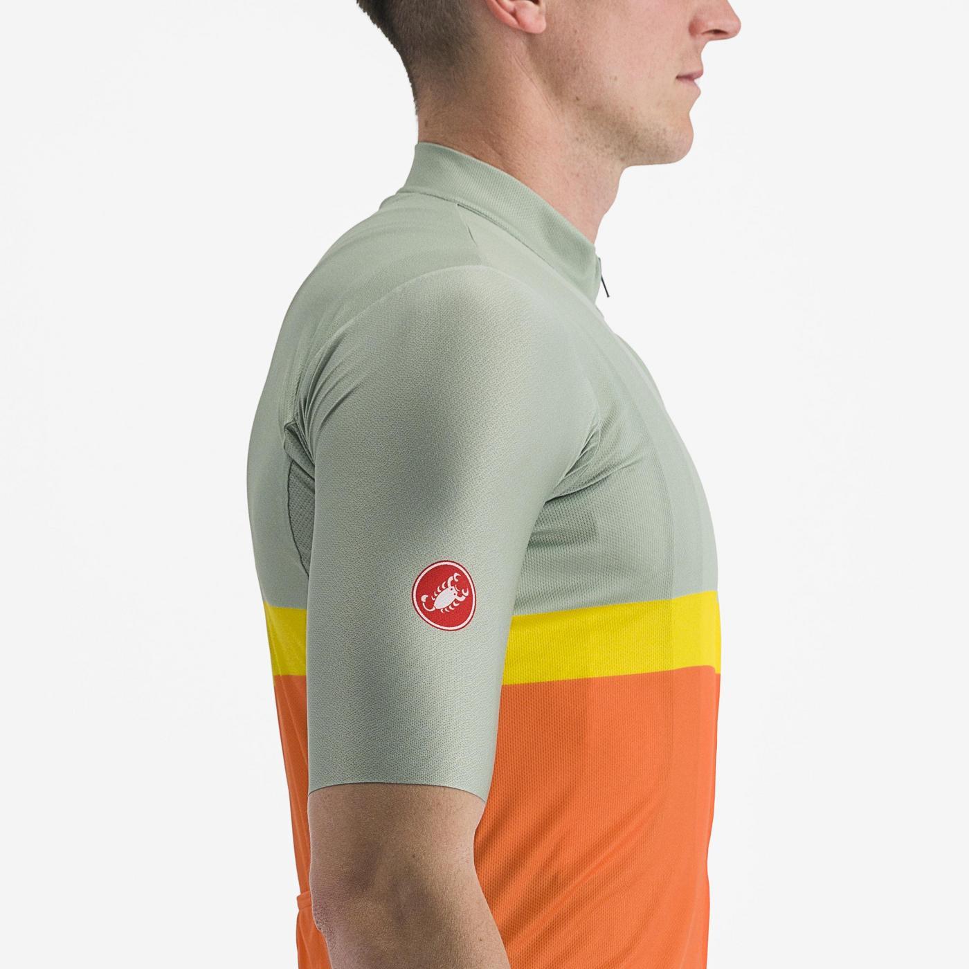 Джерсі Castelli Blocco кор рукав чоловіче defender green/dark red-bordea XXL фото 4