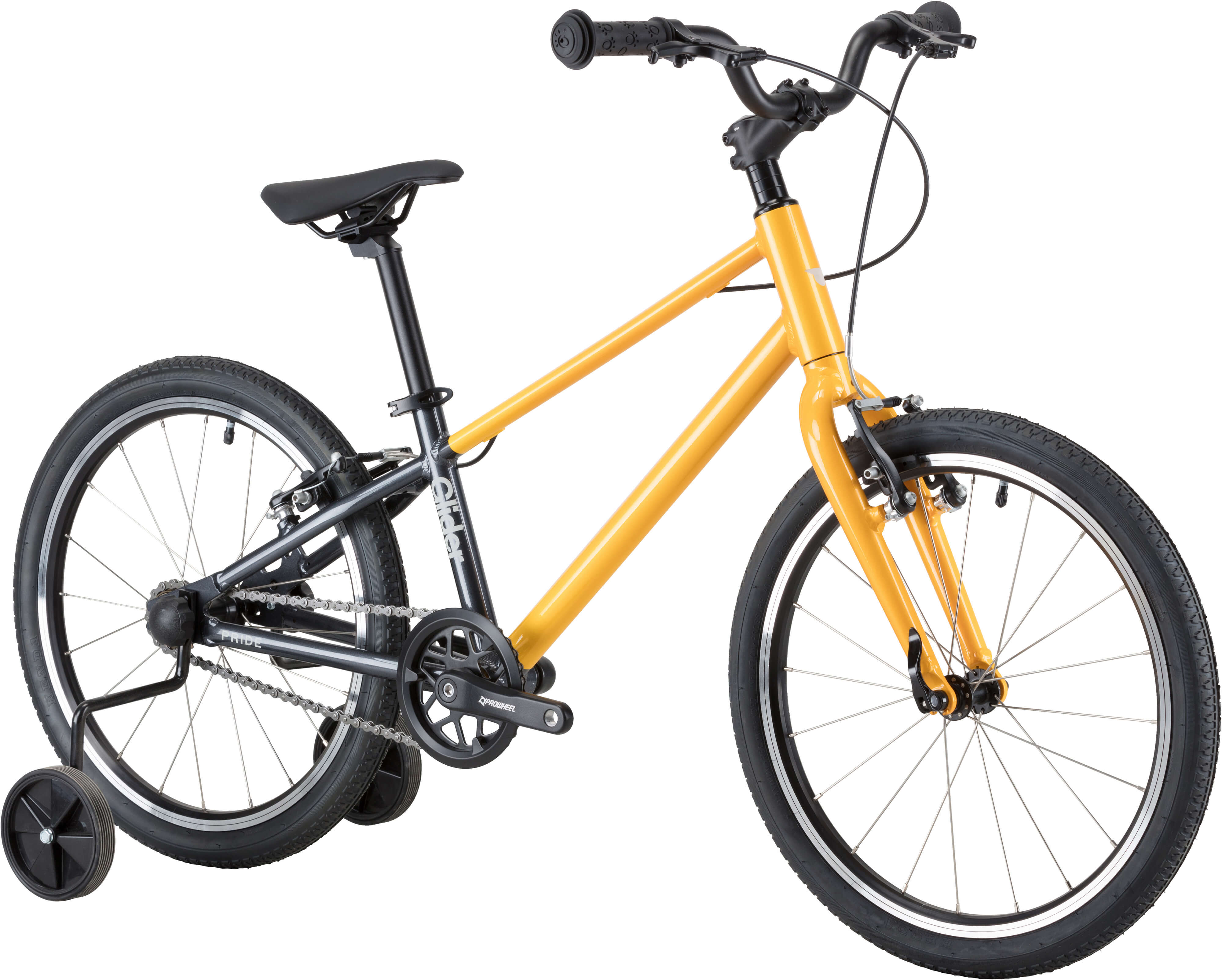 Велосипед 20" Pride GLIDER 2.1 жовтий A5 фото 2