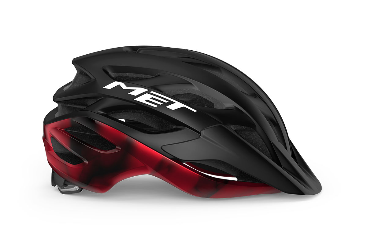 Шлем Met VELENO CE размер L (58-61), black red matt/glossy, черно-красный матовый/глянцевый фото 2