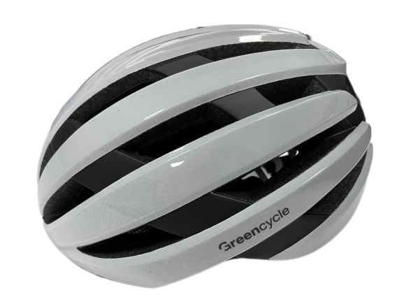 Шлем Green Cycle Alleycat RS размер 54-58см бело-серый глянец фото 