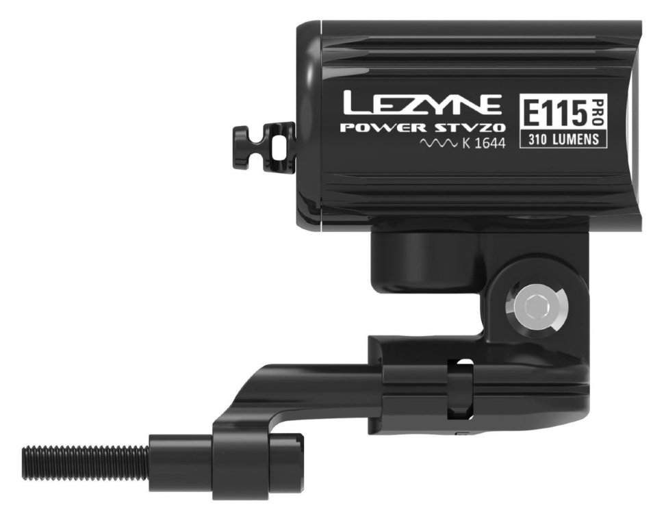 Фара передняя для электровелосипеда Lezyne EBIKE POWER STVZO PRO E115 SWITCH, 310 Лм, черная фото 2