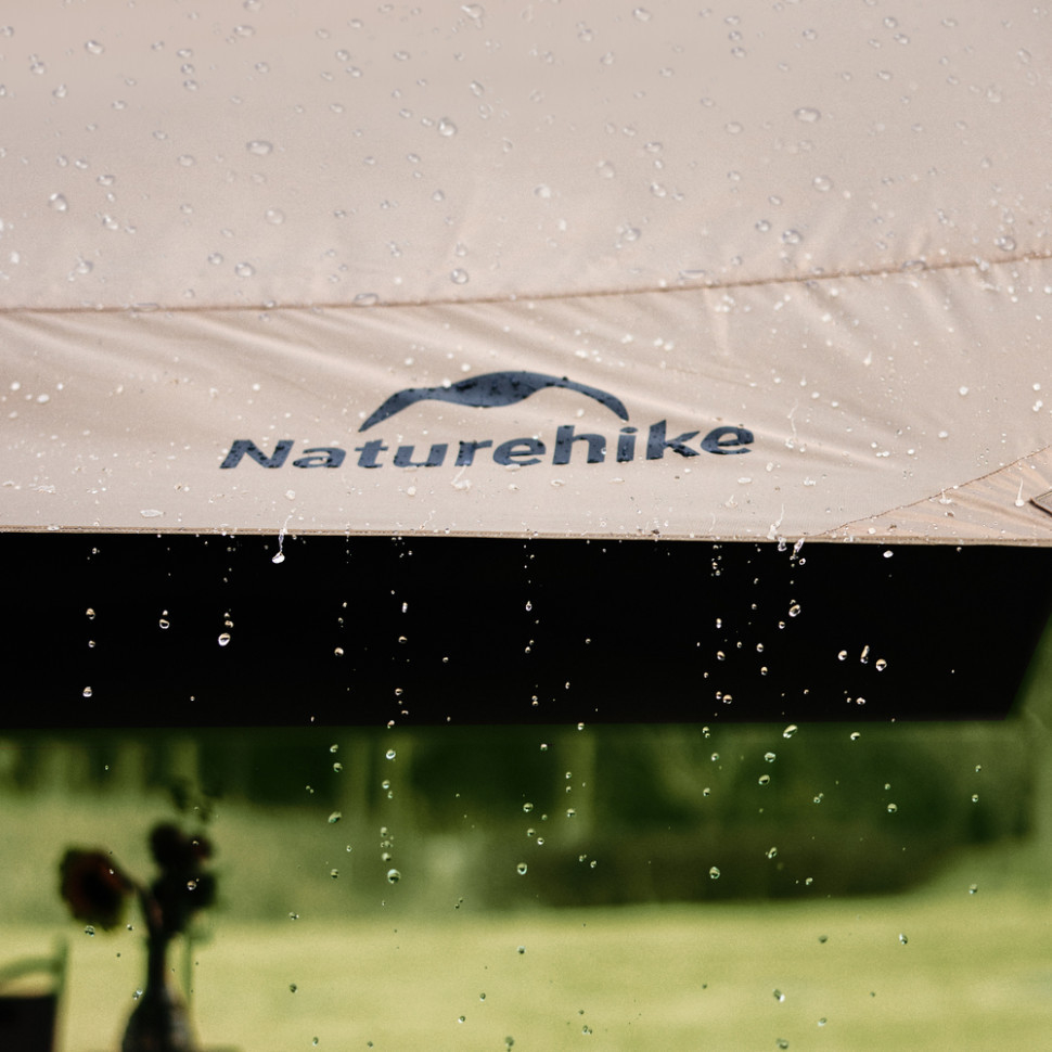 Тент Naturehike CNK2350WS015 Cloud Skies Tarp Lite, 550x465 см, коричневый фото 7