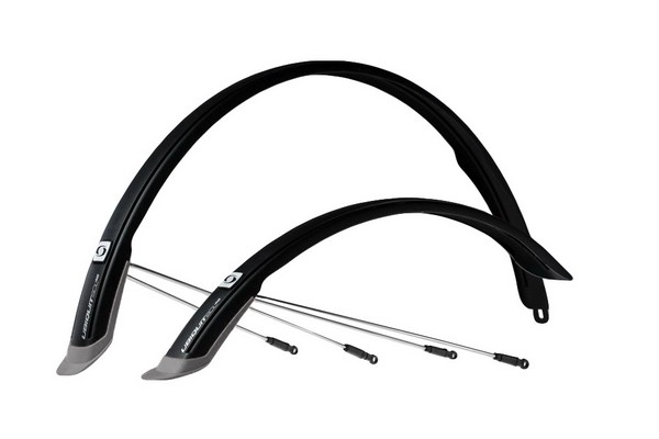 Комплект крил 28" SIMPLA Ubiquit SDL 45mm, з бризковиками, чорні фото 