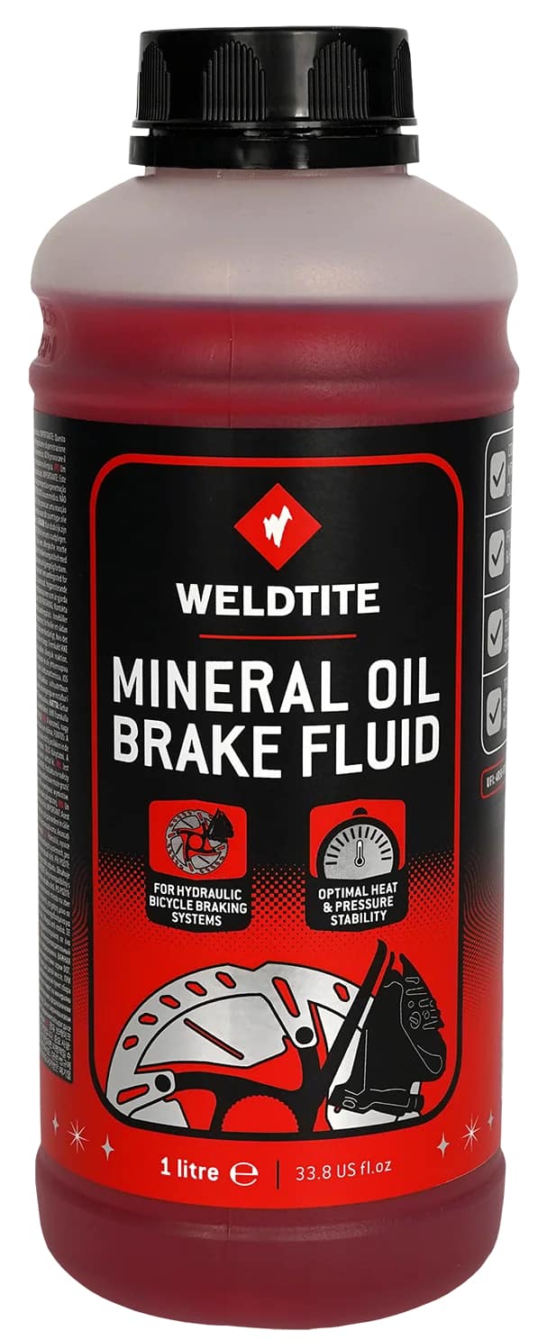 Масло минеральное Weldtite 03139X MINERAT OIL BRALE FLUID, для тормозных систем 1л фото 