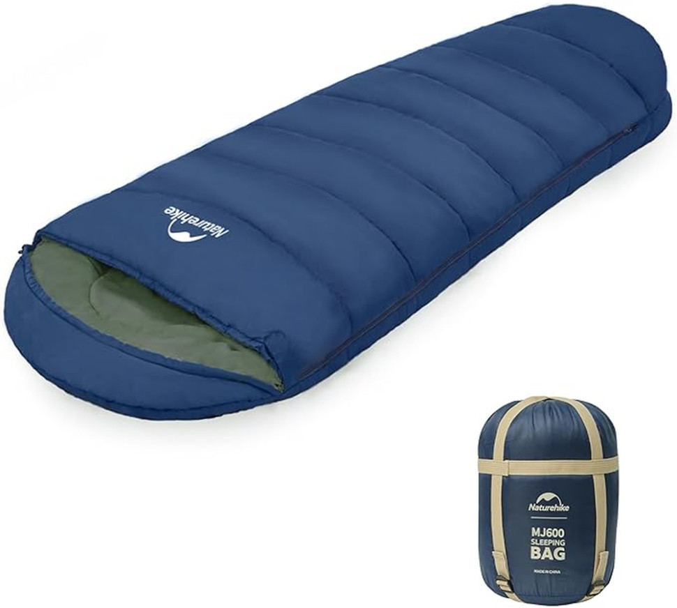 Спальный мешок Naturehike MJ600 CNK2300SD014, темно-голубой фото 