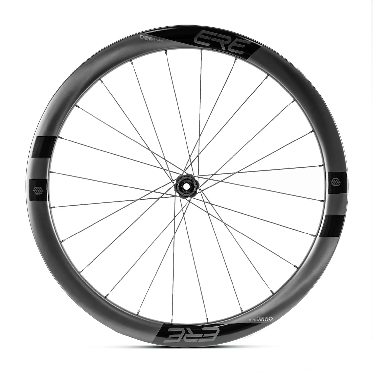 Колесо пер. + задн. 28" ERE OMNIA II CLR45 CARBON, Road, 100x12/142x12, CL, HG11, tubeless, чорний сатин фото 6