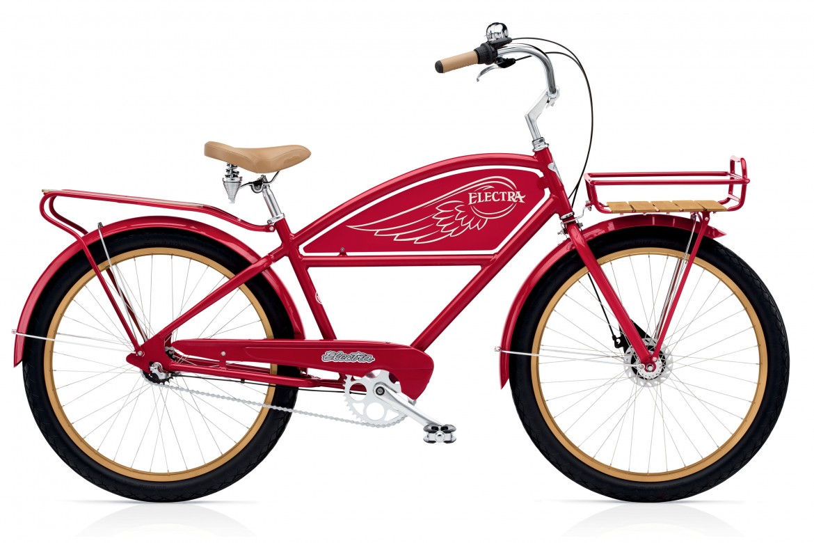 Велосипед 26 "Electra Delivery 3i Men's Red фото 