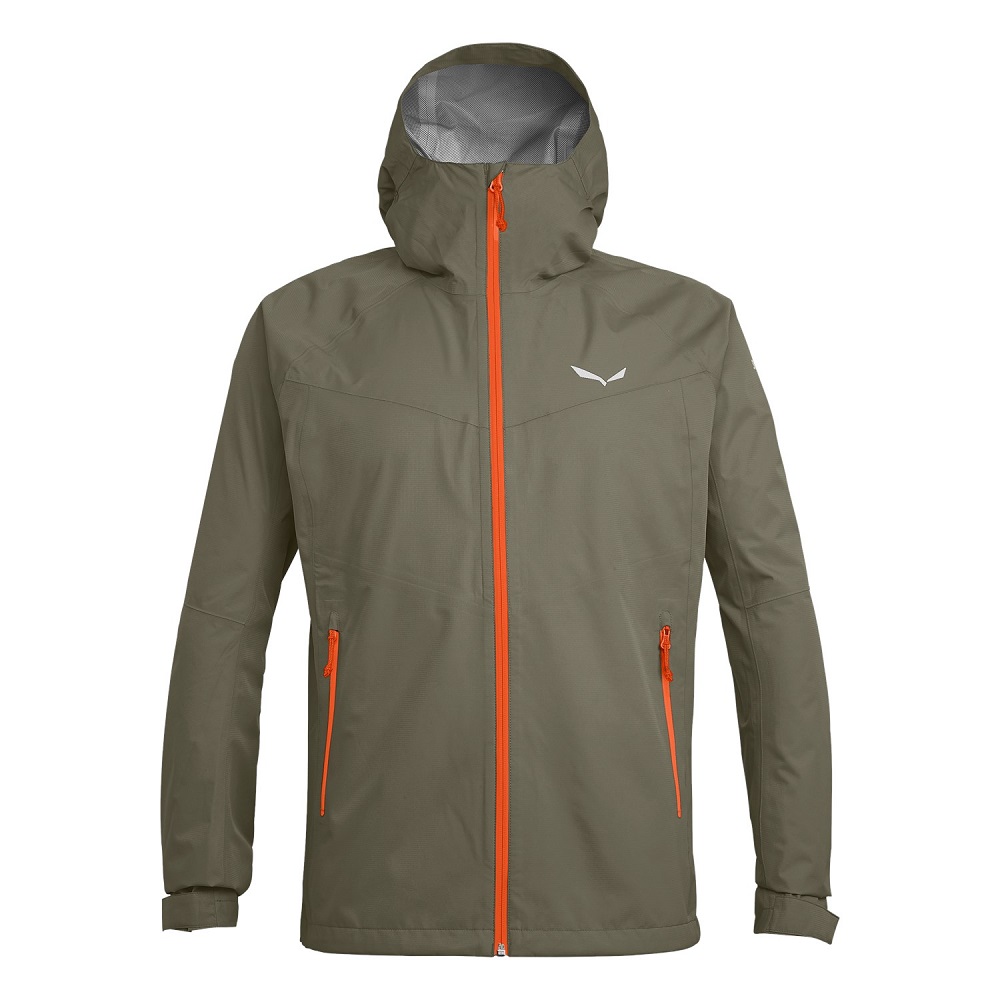 Куртка Salewa PUEZ (AQUA 3) PTX M JKT 24545 7951 мужская, размер 48/M, коричневая фото 1