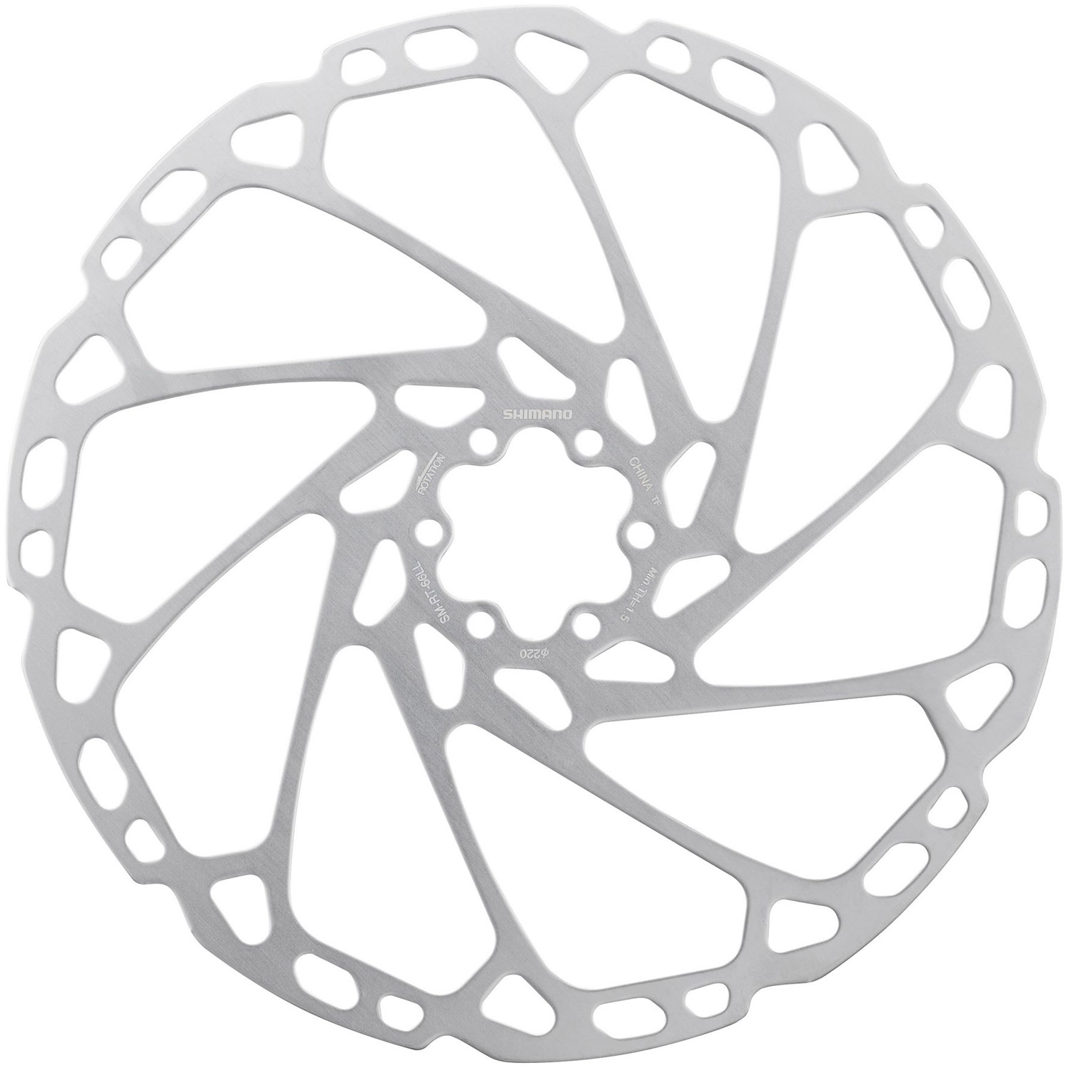 Ротор Shimano SM-RT66-LL, 220 мм, 6 болтів фото 1