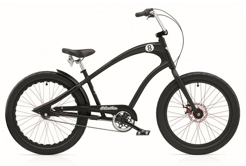 Велосипед 24" Electra Straight 8 8i (Alloy) disc satin Black фото 2