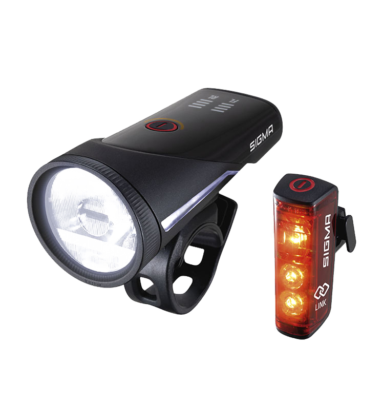 Комплект фара+мигалка Sigma Sport AURA 100/BLAZE LINK K-SET фото 