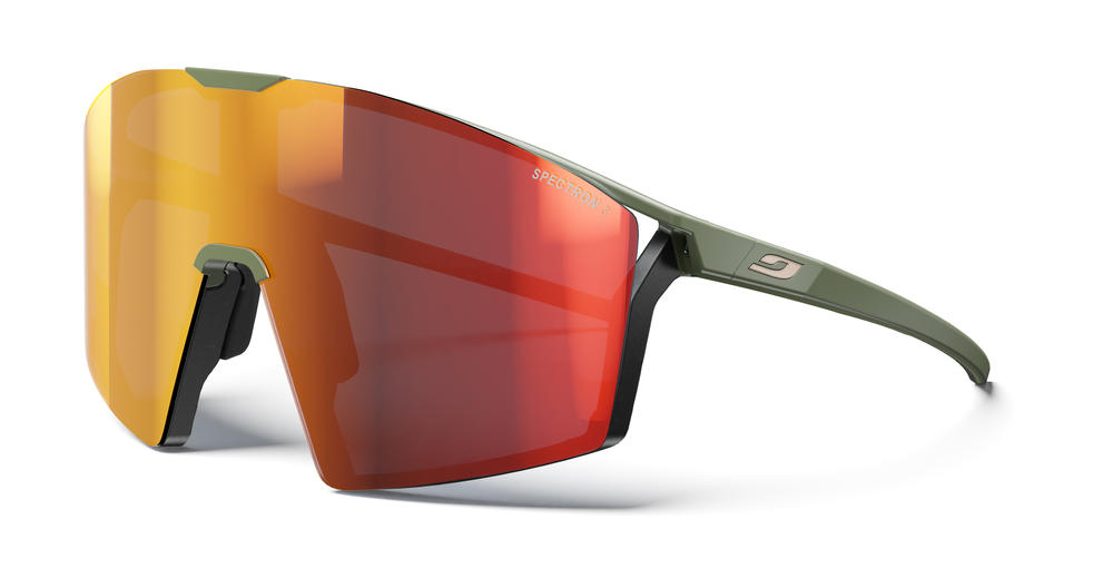 Очки Julbo EDGE SPECTRON 3 + SPECTRON 0, хаки, красная + прозрачная линзы фото 2