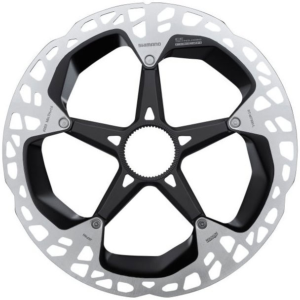 Ротор Shimano RT-MT900-L ICE TECH FREEZA, 203 мм, CENTER LOCK, гайка с внешними зацепами фото 1