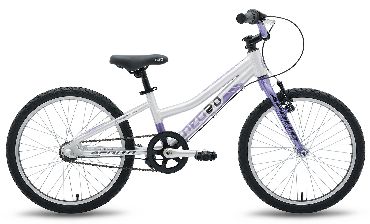 Велосипед 20" Apollo NEO 3i girls фиолетовый/черный  фото 