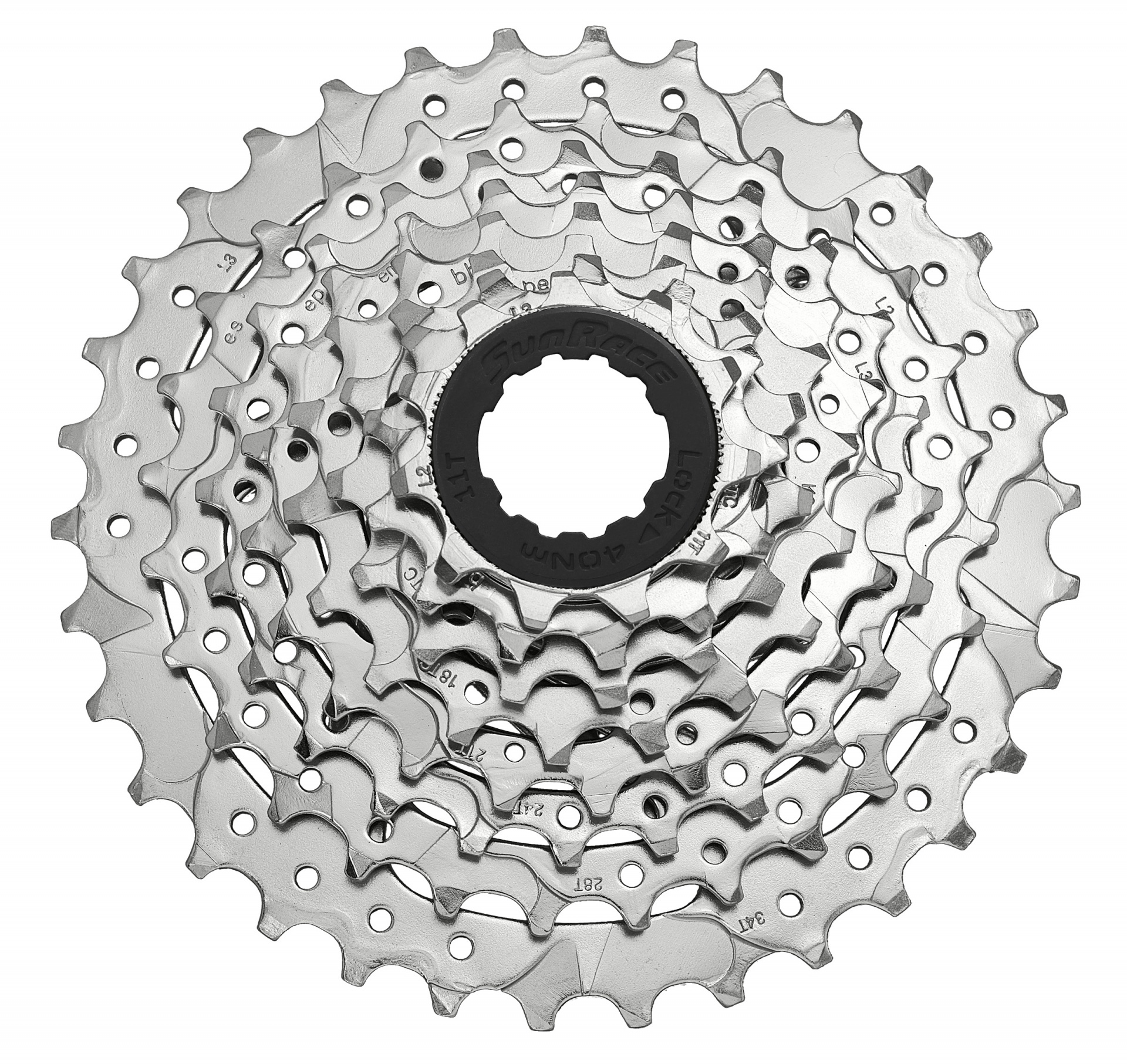 Кассета 8-k 11-34T SUN RACE M66 MTB, Nickel фото 