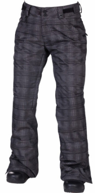 Штаны 686 Reserved Mission Insulated жен.S, Black Heather Plaid фото 