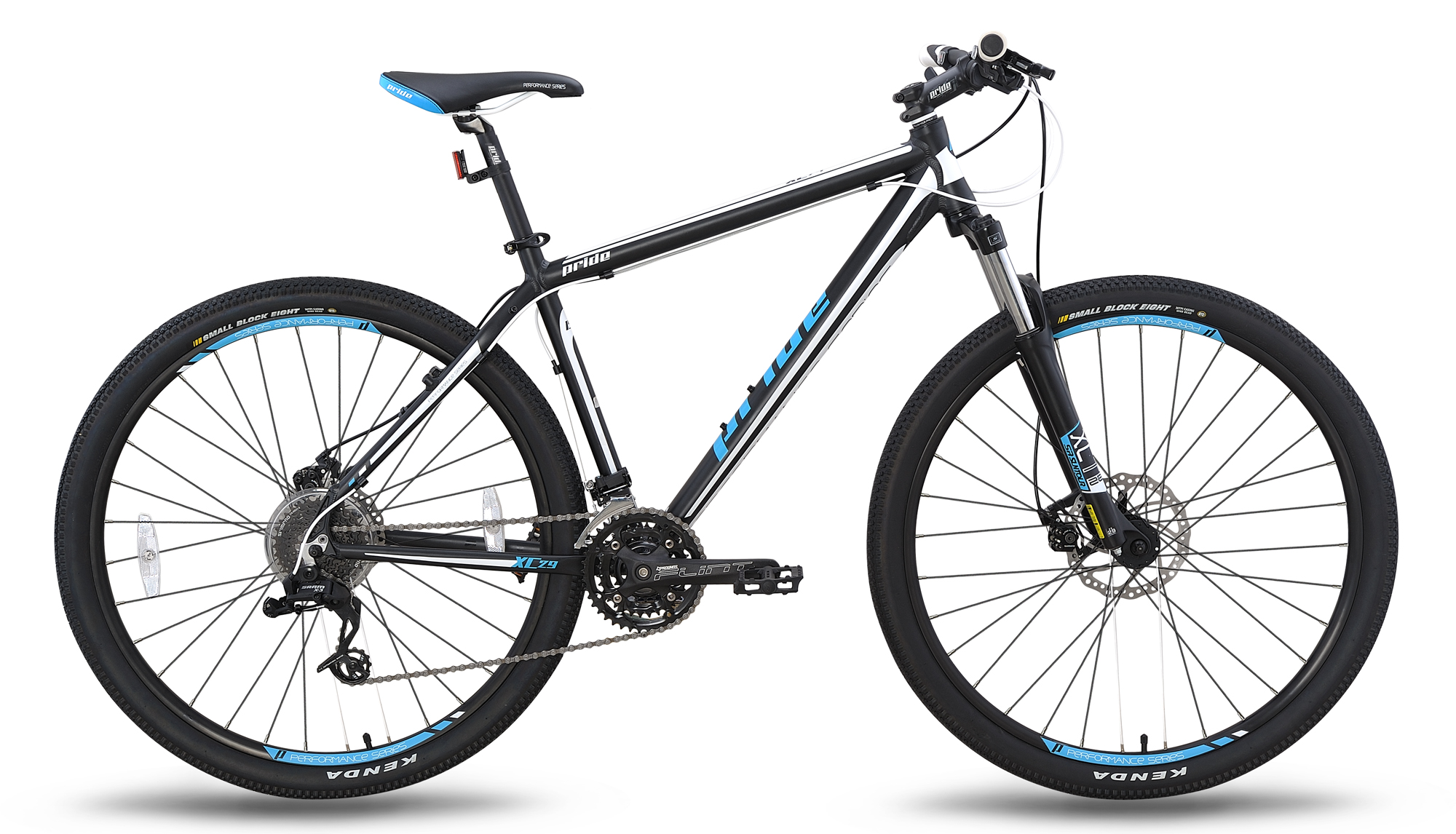 Велосипед 29 "Pride XC-29 MD рама - 19" чорно-синій матовий 2015