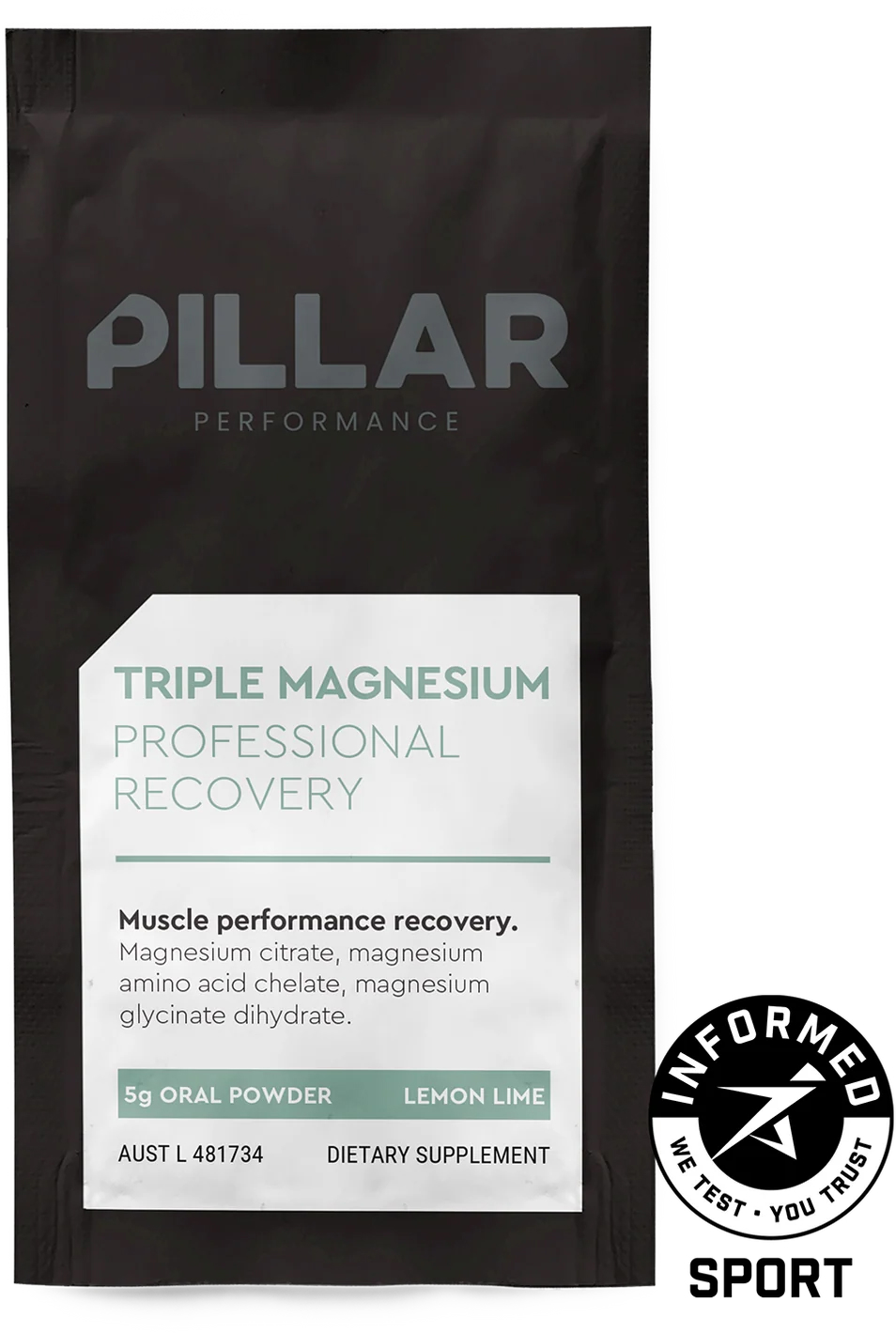 Магній PILLAR Performance Triple Magnesium саше лимон-лайм фото 