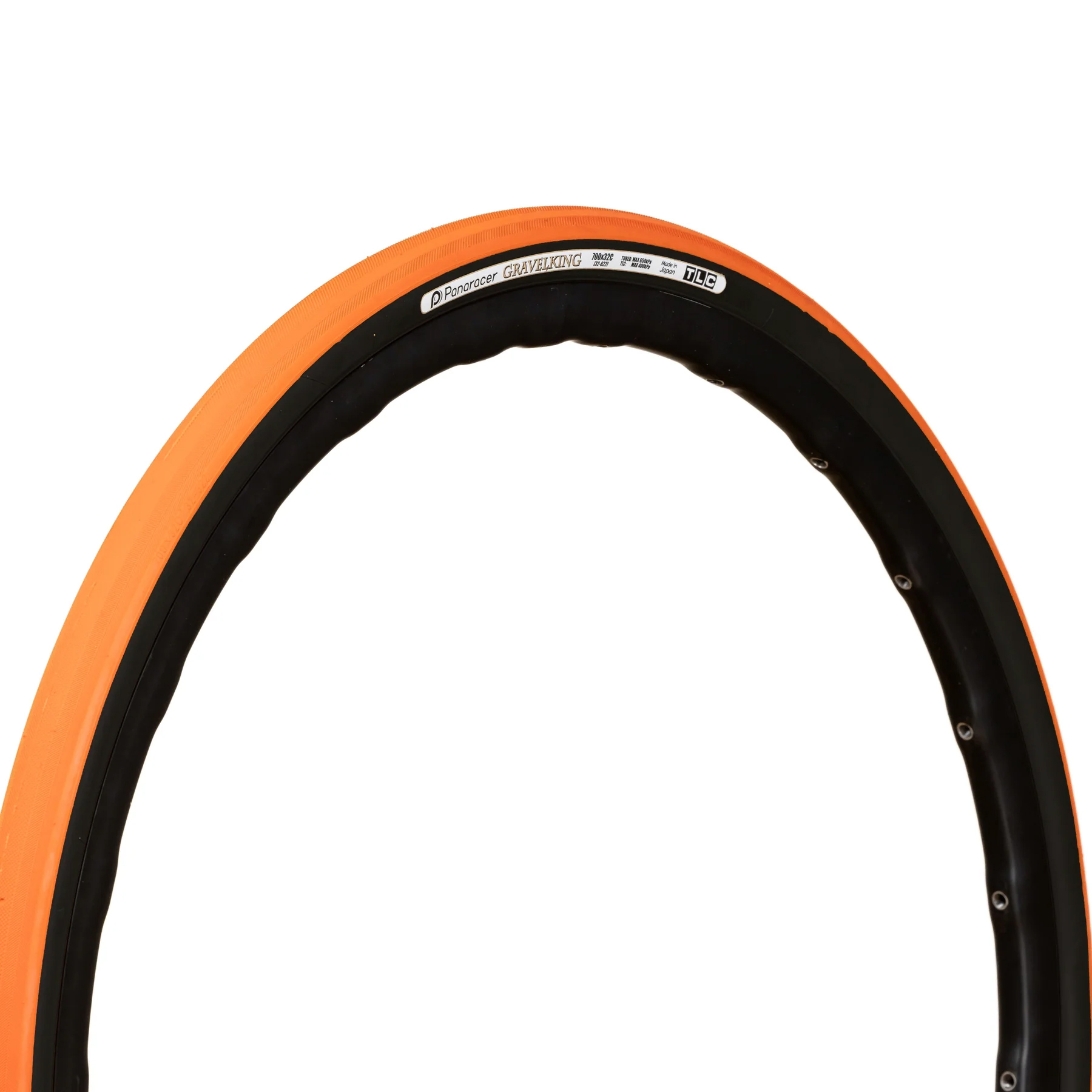 Покрышка 700x32C Panaracer GRAVELKING Slick Limited Edition, оранжевая с черной боковиной фото 