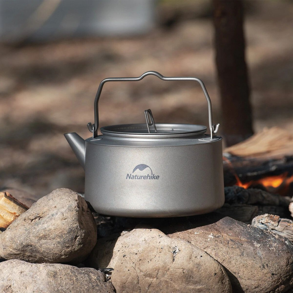 Чайник Naturehike NH21CJ007, титан, 1 л фото 2
