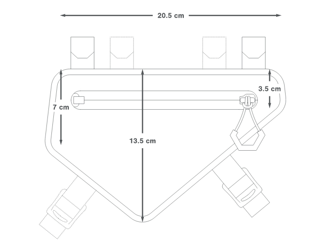 Сумка на раму Apidura Racing Frame Pack (1L) фото 4