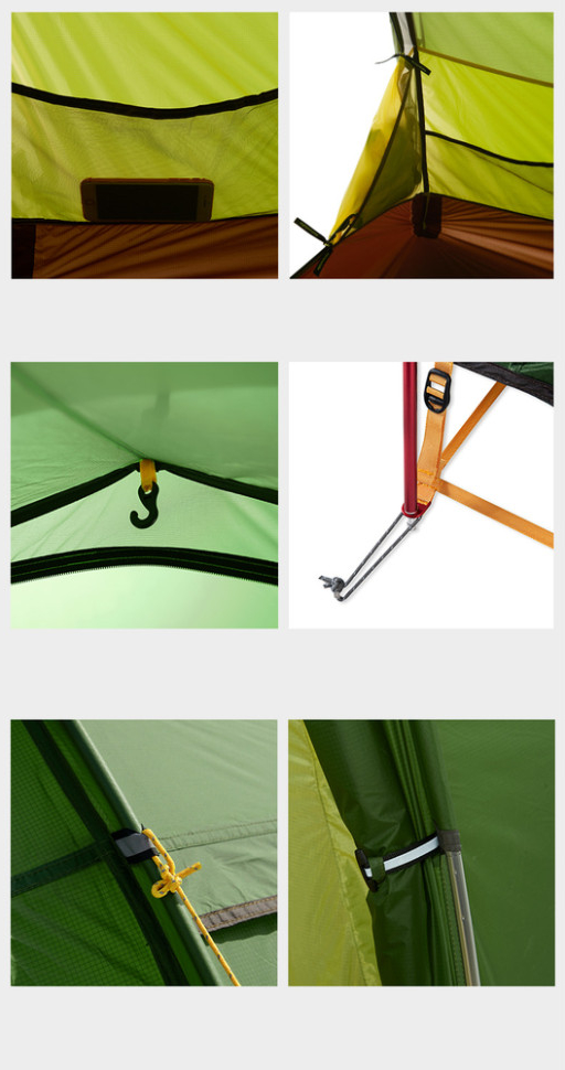 Намет тримісний Naturehike Opalus UL NH17L001-L, світло-зелений фото 9