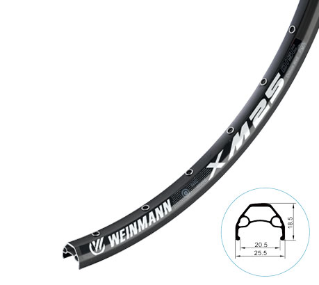 Обод 27,5" Weinmann XM25 disc, 650B 32H A/V черн. фото 