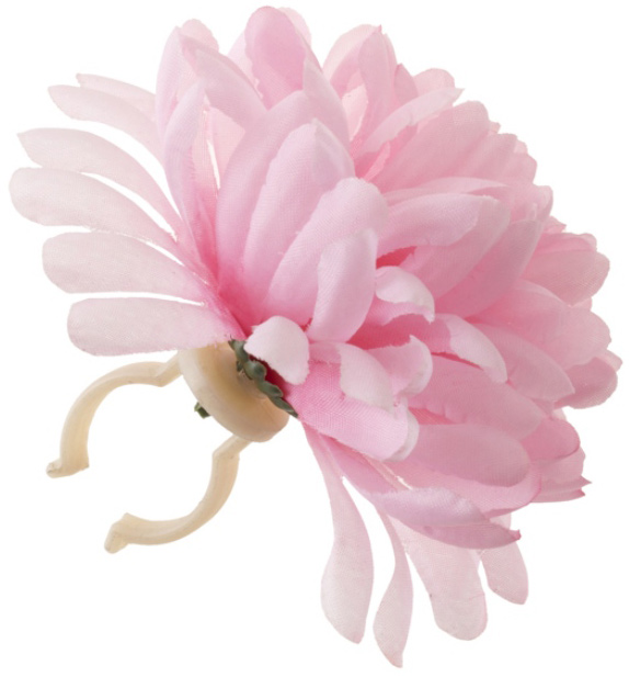 Цветок Basil FLOWER для крепления на руль или раму, rosa фото 1