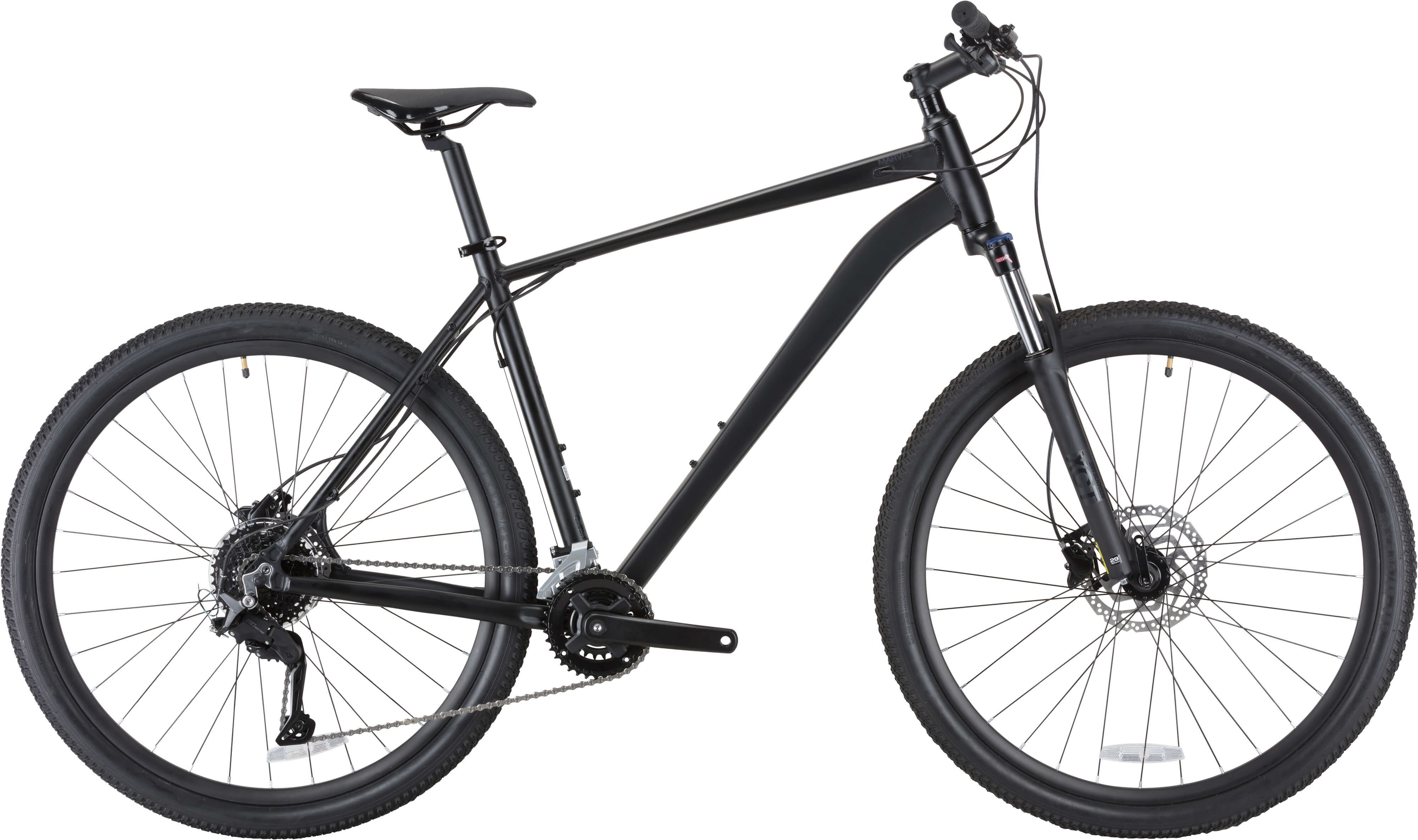 Велосипед 29" Pride MARVEL 9.3 SR рама - XL 2025 чорний фото 