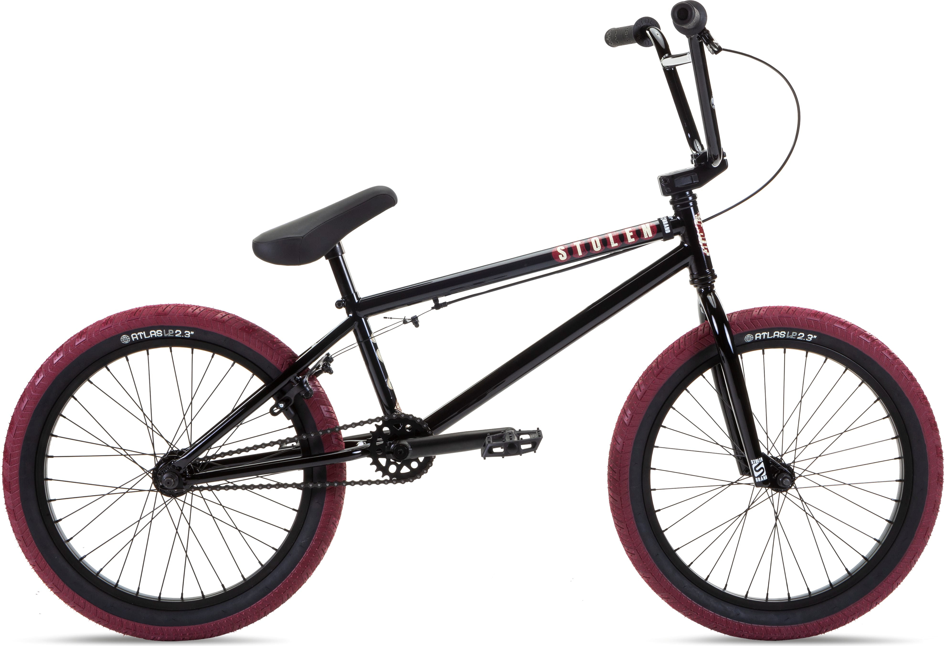 Велосипед 20" Stolen CASINO XL 21.00" BLACK & BLOOD RED A3 фото 