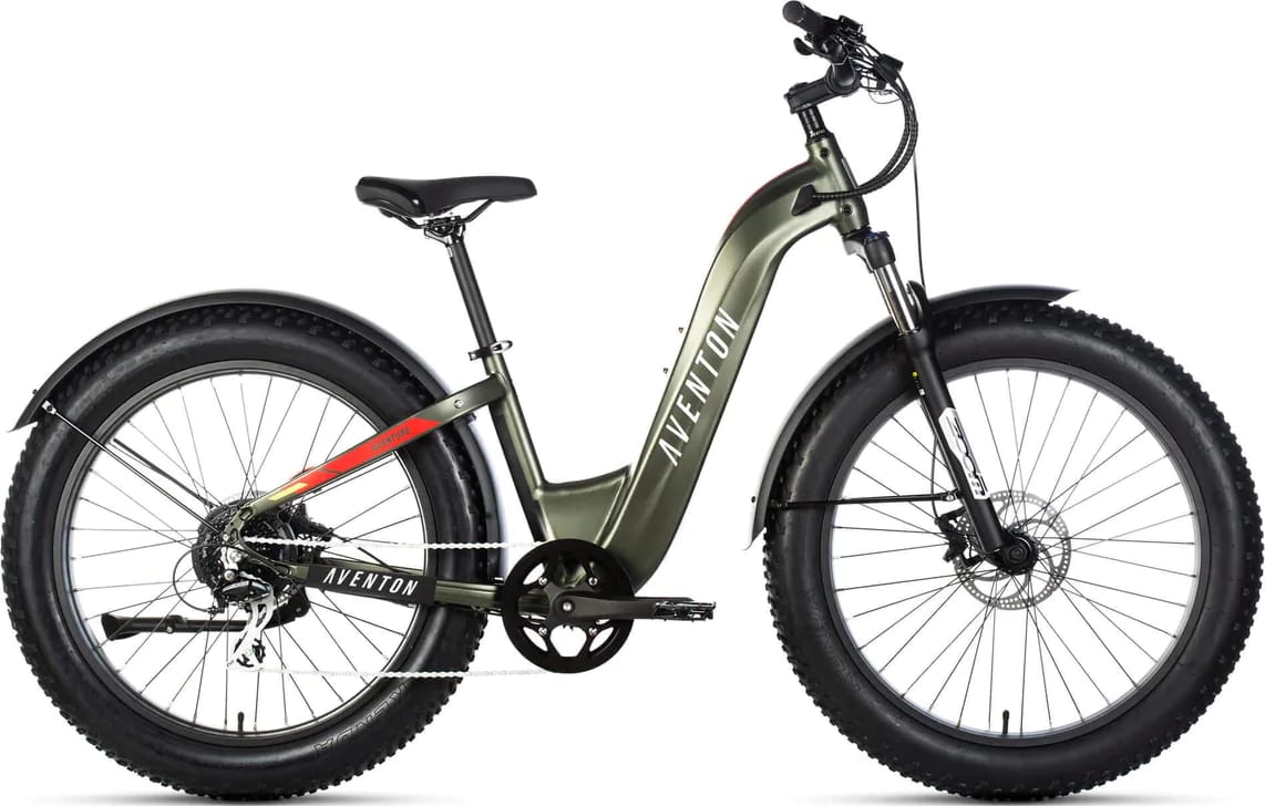 Електровелосипед 26" Aventon Aventure 750 ST рама - M Camouflage Green A3 фото 