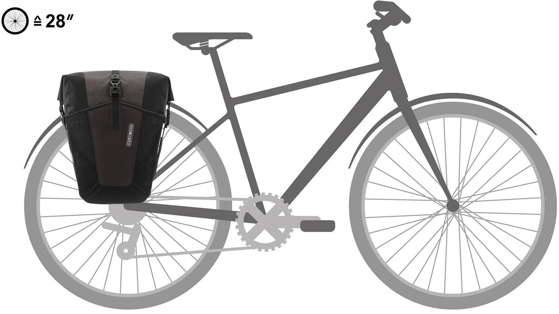 Гермосумка велосипедна Ortlieb Back-Roller XL Plus, QL2.2, Granite-Black, 35+4 л фото 8
