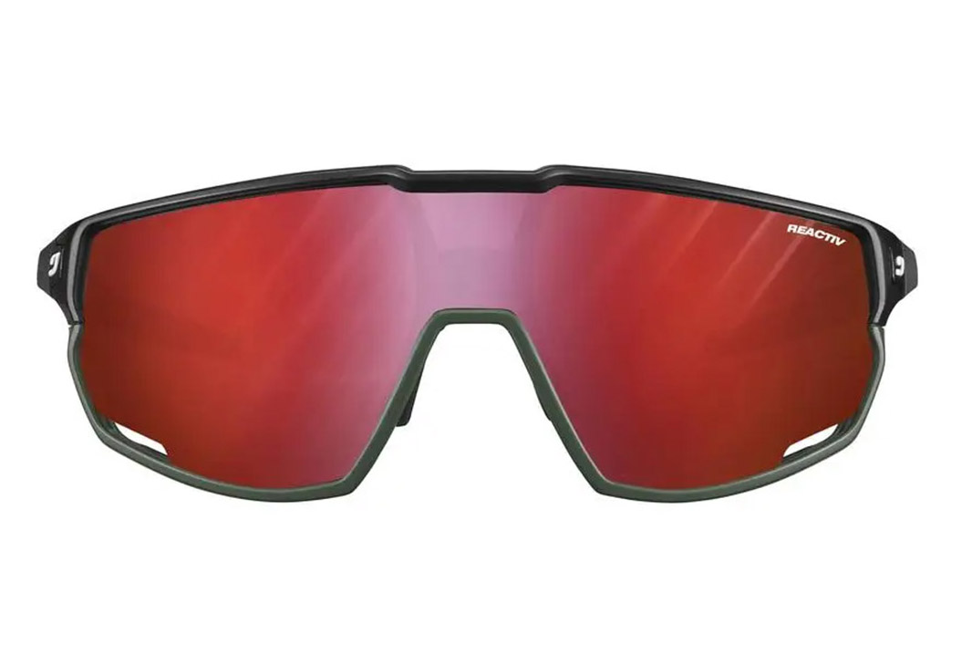 Окуляри Julbo RUSH REACTIV PERFOMANCE 0-3 HIGH CONTRAST, чорно-зелені, фотохромна лінза фото 3