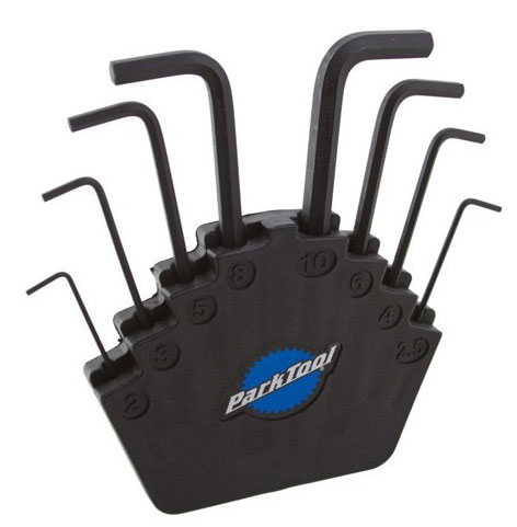 Набор шестигранников Park Tool HXS-2.2 2/2.5/3/4/5/6/8/10 профессиональный с настенным штативом фото 