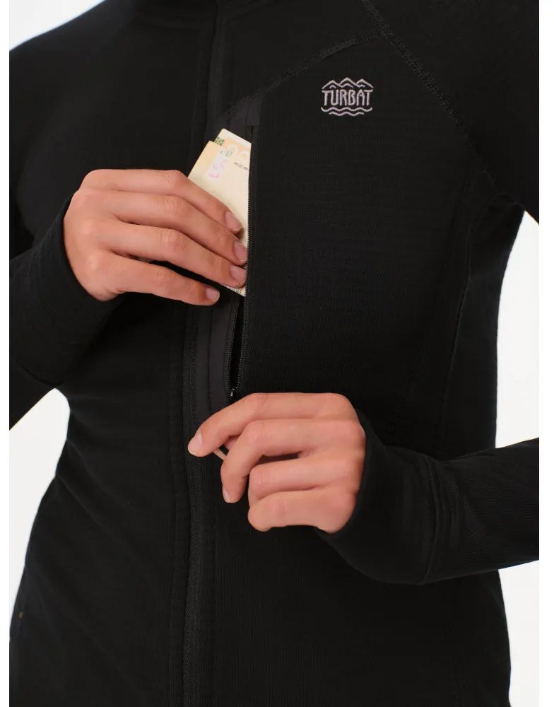 Флис Turbat ILMA HOOD Wmn, женский, Jet Black, S фото 7