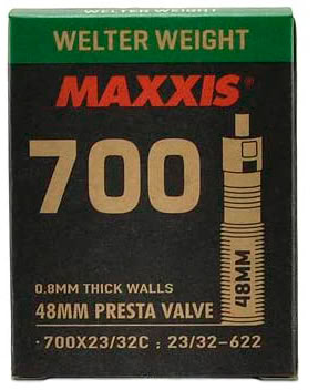 Камера 700X23/32C Maxxis Welter Weight, FV 48mm RVC, в коробке фото 