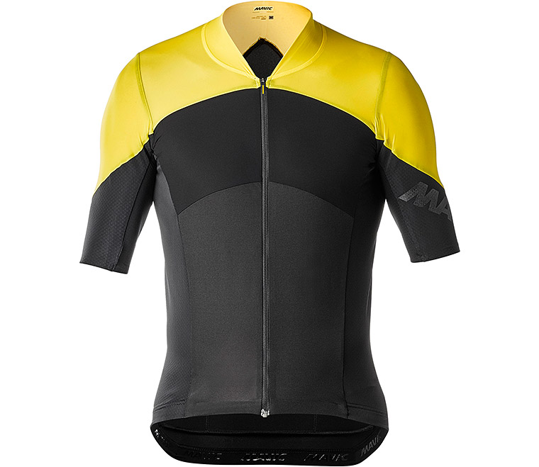 Джерсі Mavic COSMIC ULTIMATE SL кор. рукав, чоловіче, Bk/YEMAV, чорно-жовте, L фото 