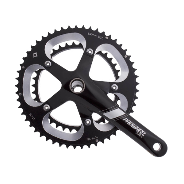 Комплект шатунов PROWHEEL OUNCE-721-TT 172.5mm, 53/39T black фото 