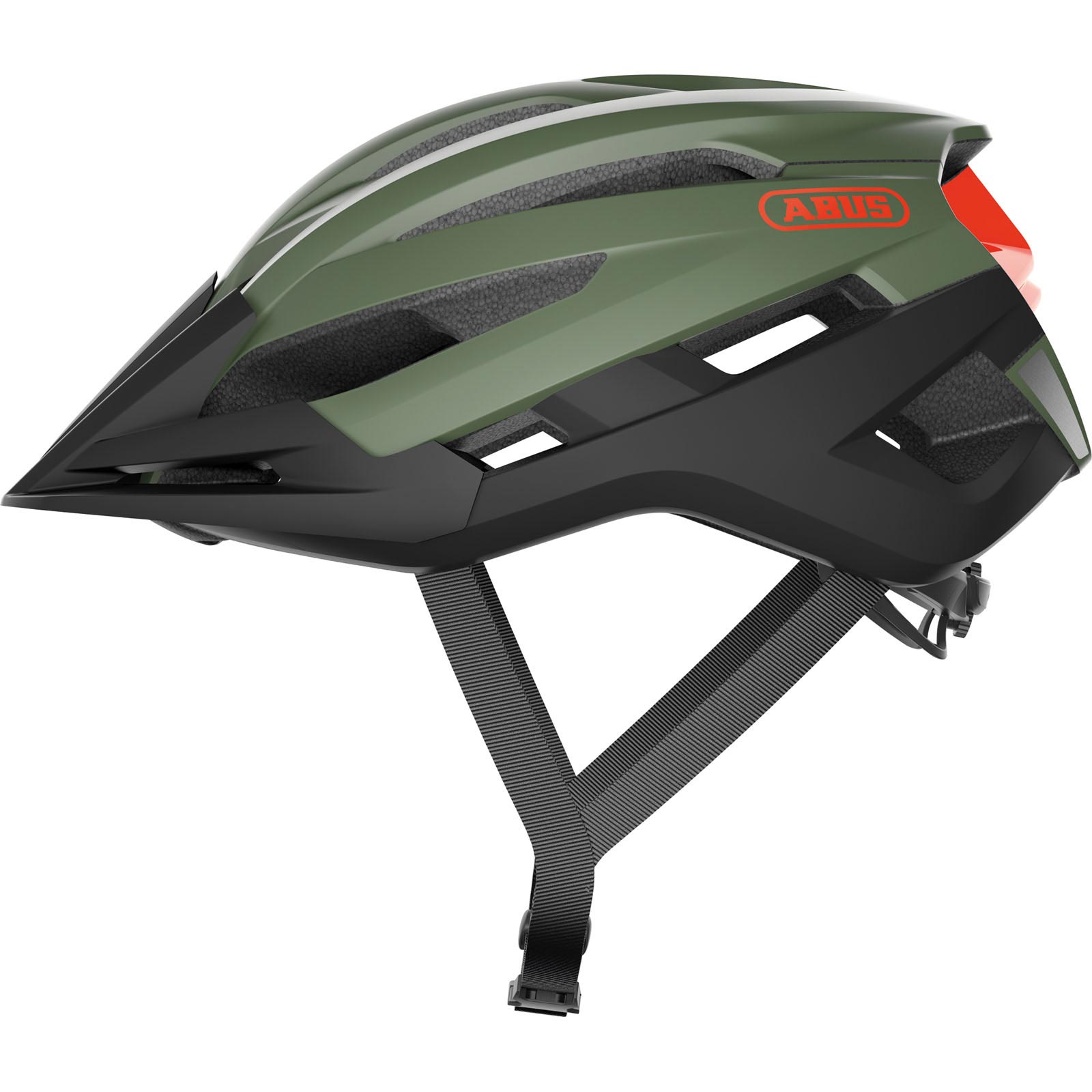 Шлем ABUS TRAILPAVER, размер M (52-58 см), Olive Green, оливково-зеленый фото 