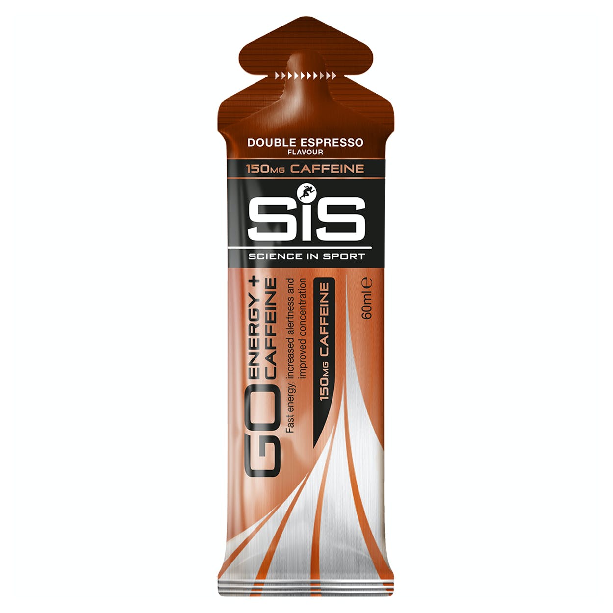Гель ізотонічний вуглеводний з кофеїном SIS Go Caffeine Gel 150мг, подвійний Еспресо, 60мл фото 